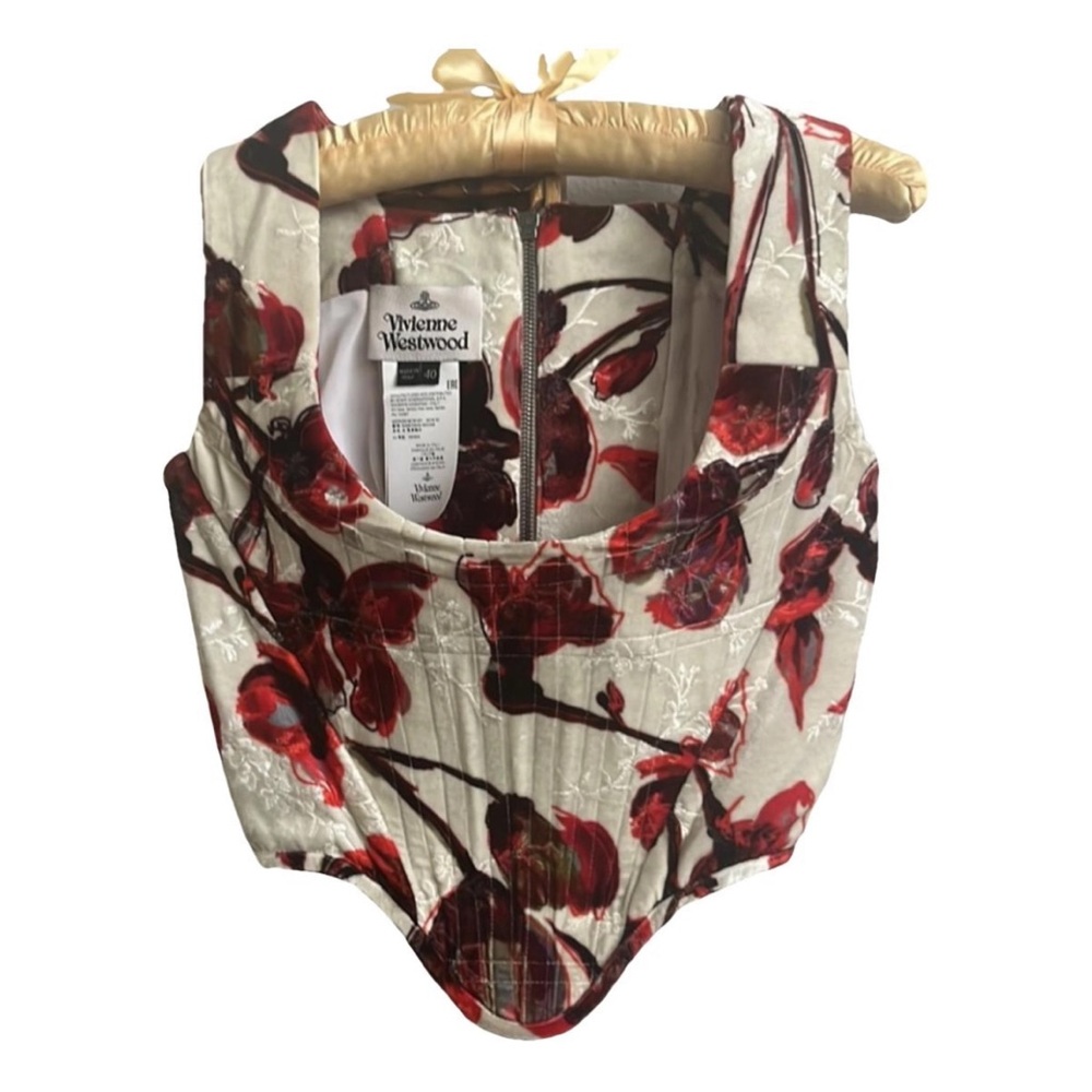 Vivienne Westwood Hartlet Floral Velvet Corset